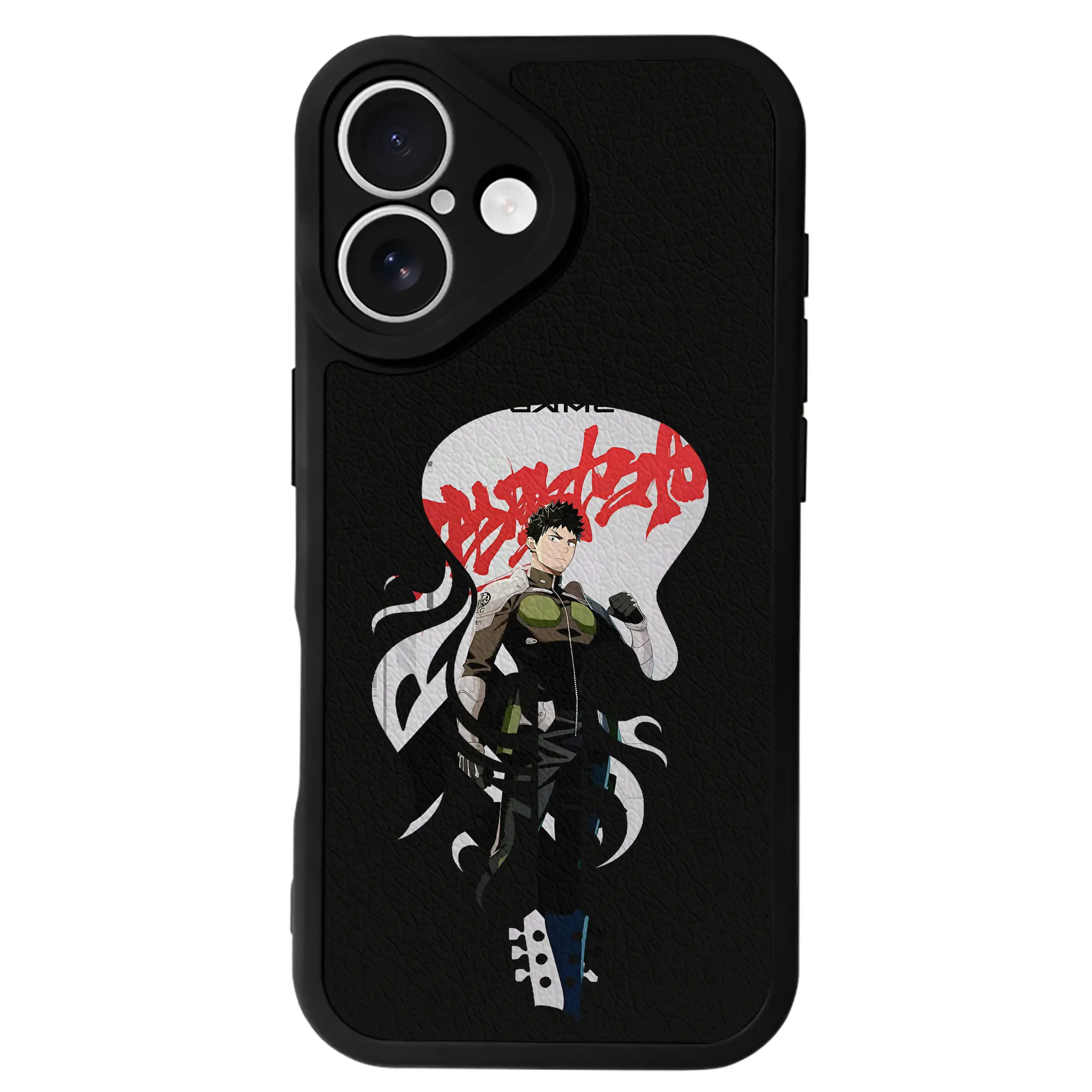 怪獣8号 グッズ,日比野カフカ - IPhone 16シリーズ対応 ・ シリコンスマホケース ・ レザー調 ・ 高精度フィット ・ 耐衝撃 ・ ワイヤレス充電対応 ・ 精密カット